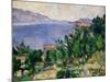 View of Mount Mareseilleveyre and the Isle of Maire, circa 1882-85-Paul C?zanne-Mounted Giclee Print