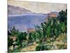 View of Mount Mareseilleveyre and the Isle of Maire, circa 1882-85-Paul C?zanne-Mounted Giclee Print