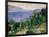 View of Mount Mareseilleveyre and the Isle of Maire, circa 1882-85-Paul C?zanne-Framed Giclee Print