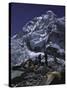 View of Mount Nuptse from Everest Base Camp, Nepal-Michael Brown-Stretched Canvas