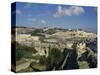 View of Mount of Olives, Jerusalem, Israel, Middle East-Simanor Eitan-Stretched Canvas