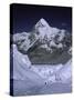 View of Mount Pumori from Khumbu Ice Fall, Nepal-Michael Brown-Stretched Canvas