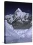 View of Mount Pumori from Khumbu Ice Fall, Nepal-Michael Brown-Stretched Canvas