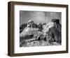 View of Mount Rushmore in Progress-Bettmann-Framed Giclee Print