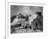 View of Mount Rushmore in Progress-Bettmann-Framed Giclee Print