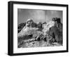 View of Mount Rushmore in Progress-Bettmann-Framed Giclee Print