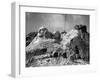 View of Mount Rushmore in Progress-Bettmann-Framed Giclee Print