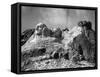 View of Mount Rushmore in Progress-Bettmann-Framed Stretched Canvas