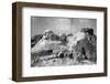 View of Mount Rushmore in Progress-Bettmann-Framed Photographic Print