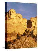 View of Mount Rushmore National Memorial, Keystone, South Dakota, USA-Walter Bibikow-Stretched Canvas