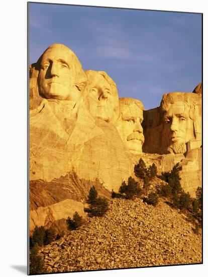 View of Mount Rushmore National Memorial, Keystone, South Dakota, USA-Walter Bibikow-Mounted Premium Photographic Print