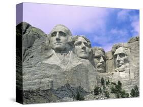 View of Mount Rushmore National Monument Presidential Faces, South Dakota, USA-Dennis Flaherty-Stretched Canvas