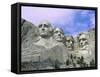 View of Mount Rushmore National Monument Presidential Faces, South Dakota, USA-Dennis Flaherty-Framed Stretched Canvas