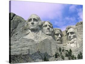 View of Mount Rushmore National Monument Presidential Faces, South Dakota, USA-Dennis Flaherty-Stretched Canvas