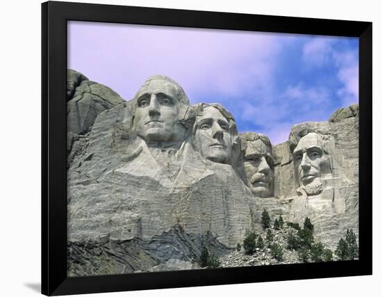 View of Mount Rushmore National Monument Presidential Faces, South Dakota, USA-Dennis Flaherty-Framed Photographic Print