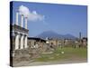 View of Mount Vesuvius From the Ruins of Pompeii, Campania, Italy, Europe-null-Stretched Canvas