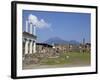 View of Mount Vesuvius From the Ruins of Pompeii, Campania, Italy, Europe-null-Framed Photographic Print