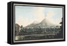 View of Mount Veusvius Form the Sea Shore-Pietro Fabris-Framed Stretched Canvas
