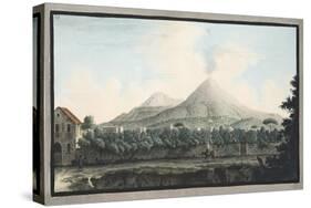 View of Mount Veusvius Form the Sea Shore-Pietro Fabris-Stretched Canvas