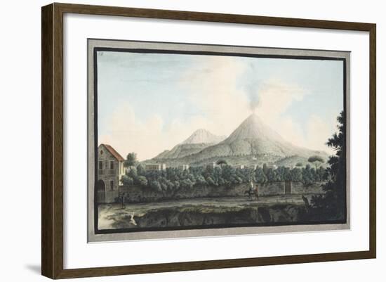 View of Mount Veusvius Form the Sea Shore-Pietro Fabris-Framed Giclee Print