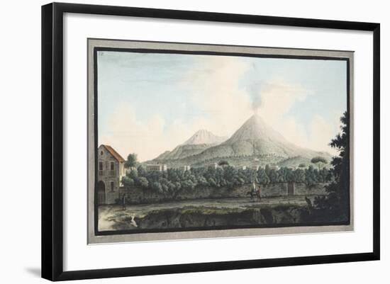 View of Mount Veusvius Form the Sea Shore-Pietro Fabris-Framed Giclee Print