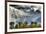 View of mountain range and trees in autumn colour, Grand Teton , Wyoming, USA-Bill Coster-Framed Photographic Print