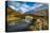 View of mountains and Cattle Bridge in winter-Frank Fell-Stretched Canvas