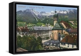 View of Mountains from Innsbruck, Austria-null-Framed Stretched Canvas