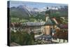 View of Mountains from Innsbruck, Austria-null-Stretched Canvas