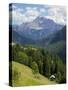 View of Mountains, La Plie Pieve, Belluno Province, Dolomites, Italy, Europe-Frank Fell-Stretched Canvas