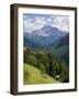 View of Mountains, La Plie Pieve, Belluno Province, Dolomites, Italy, Europe-Frank Fell-Framed Photographic Print