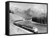 View of Moving Train-null-Framed Stretched Canvas