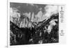 View of Mt. Whitney - Lone Pine, CA-Lantern Press-Framed Art Print