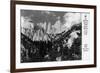 View of Mt. Whitney - Lone Pine, CA-Lantern Press-Framed Art Print