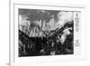View of Mt. Whitney - Lone Pine, CA-Lantern Press-Framed Premium Giclee Print