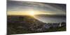 View of Muizenberg Beach at sunrise, Cape Town, Western Cape, South Africa, Africa-Ian Trower-Mounted Photographic Print