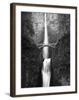 View of Multnomah Falls in Columbia Gorge, Oregon, USA-Walter Bibikow-Framed Premium Photographic Print