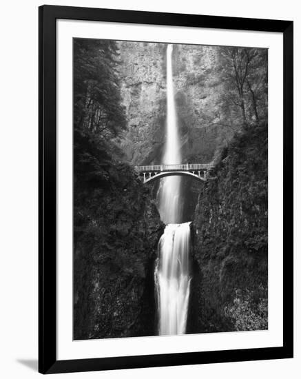 View of Multnomah Falls in Columbia Gorge, Oregon, USA-Walter Bibikow-Framed Premium Photographic Print