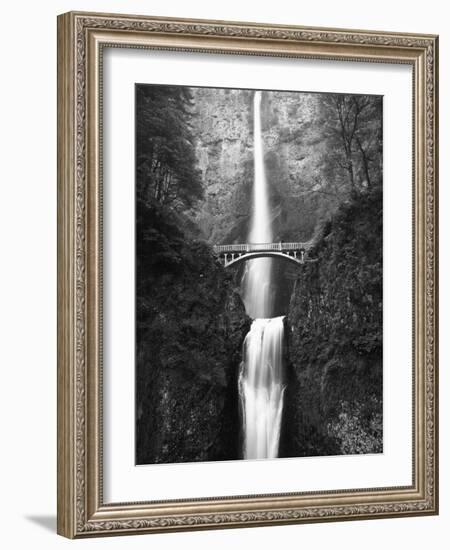 View of Multnomah Falls in Columbia Gorge, Oregon, USA-Walter Bibikow-Framed Photographic Print