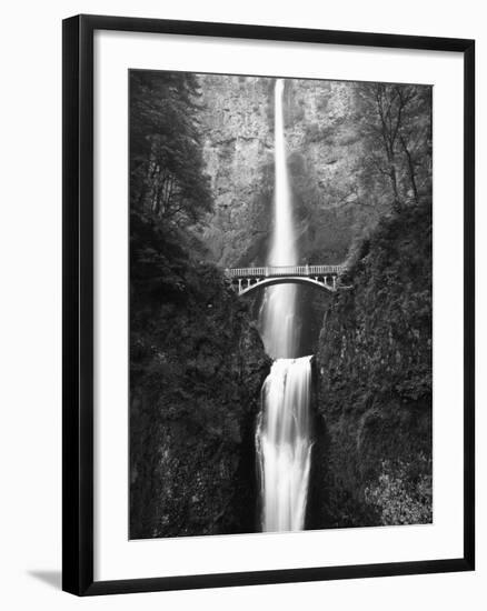 View of Multnomah Falls in Columbia Gorge, Oregon, USA-Walter Bibikow-Framed Photographic Print