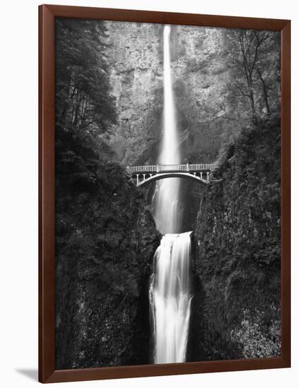 View of Multnomah Falls in Columbia Gorge, Oregon, USA-Walter Bibikow-Framed Photographic Print