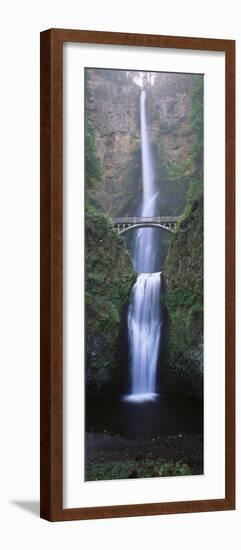 View of Multnomah Falls in Columbia Gorge, Oregon, USA-Walter Bibikow-Framed Photographic Print