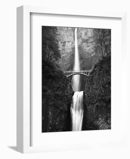 View of Multnomah Falls in Columbia Gorge, Oregon, USA-Walter Bibikow-Framed Photographic Print