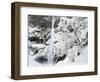 View of Multonmah Falls in Winter, Columbia Gorge Scenic Area, Oregon, USA-Stuart Westmorland-Framed Photographic Print