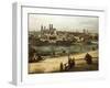 View of Munich from Haidhausen with River Isar in Centre, 1761-Bernardo Bellotto-Framed Giclee Print