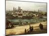 View of Munich from Haidhausen with River Isar in Centre, 1761-Bernardo Bellotto-Mounted Giclee Print