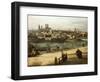 View of Munich from Haidhausen with River Isar in Centre, 1761-Bernardo Bellotto-Framed Giclee Print