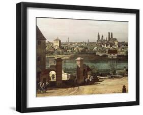 View of Munich from Haidhausen with River Isar in Centre, 1761-Bernardo Bellotto-Framed Giclee Print