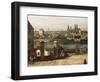 View of Munich from Haidhausen with River Isar in Centre, 1761-Bernardo Bellotto-Framed Giclee Print