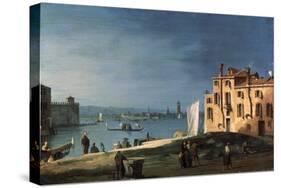 View of Murano from the Island San Pietro Di Castello, 18th Century-Canaletto-Stretched Canvas